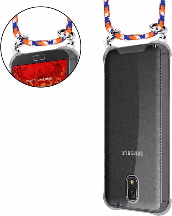 Produktbild Cadorabo TPU Handy Kette SILBER Cover