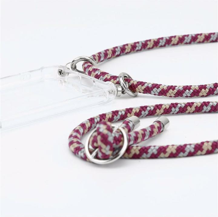 Actual product image Cadorabo TPU Mobile Phone Chain SILVER Cover