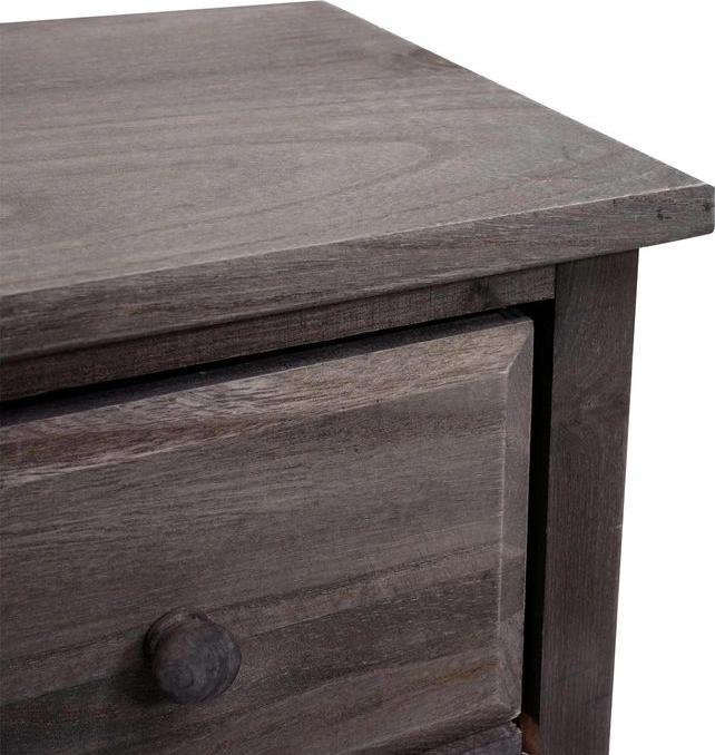 Image du produit Mendler Commode T18, Armoire à tiroirs, 4 tiroirs, 74x30x25cm Shabby-Look Vintage - gris-brun (74 x 30 x 25 cm)