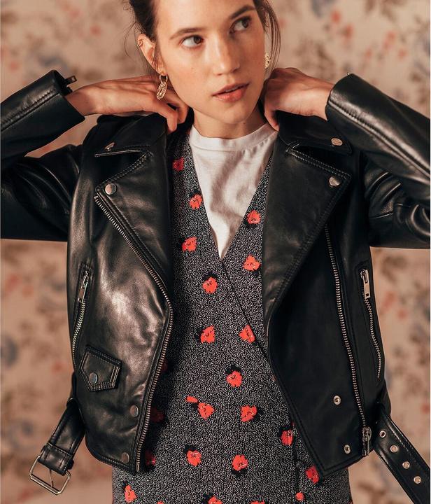 Actual product image La Redoute Collections Leather jacket Gaston (46)