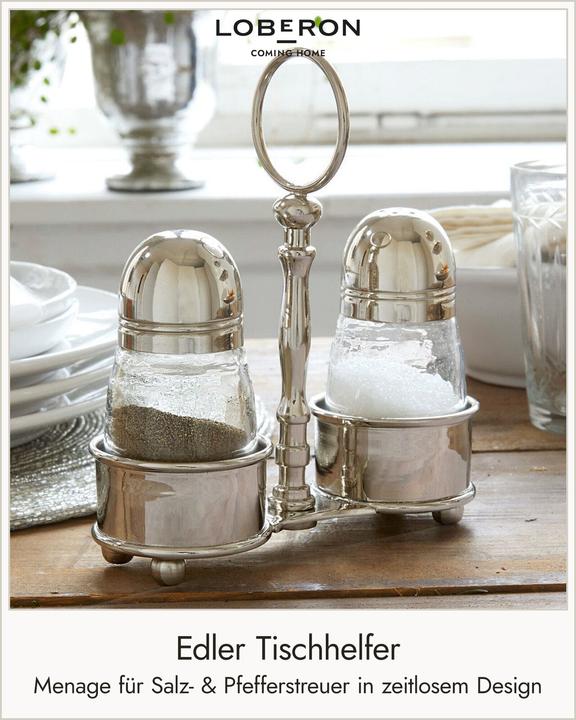 Produktbild Loberon Menage Beaune silber