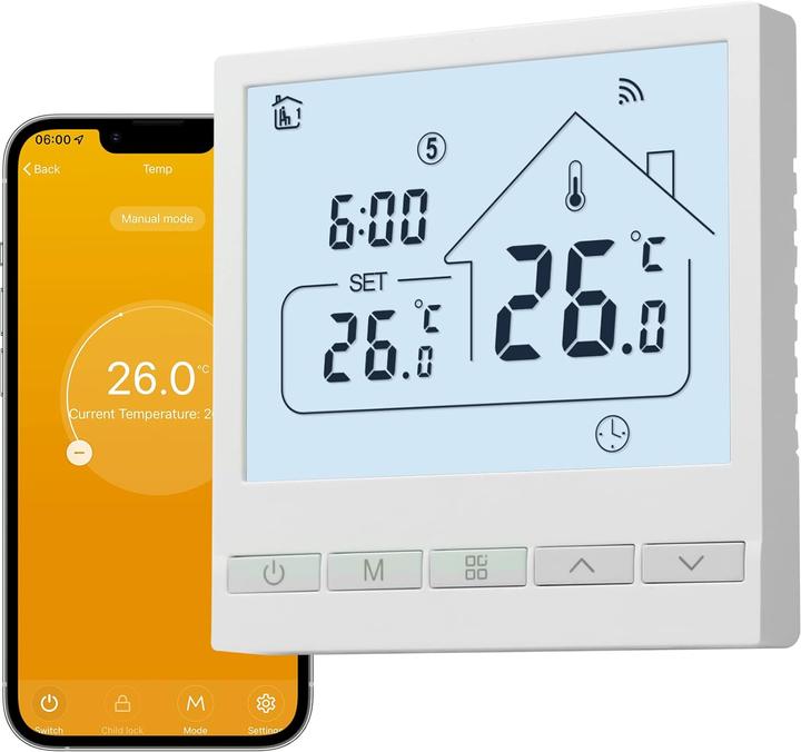 Produktbild Beok controls WiFi Thermostat für Fussbodenheizung