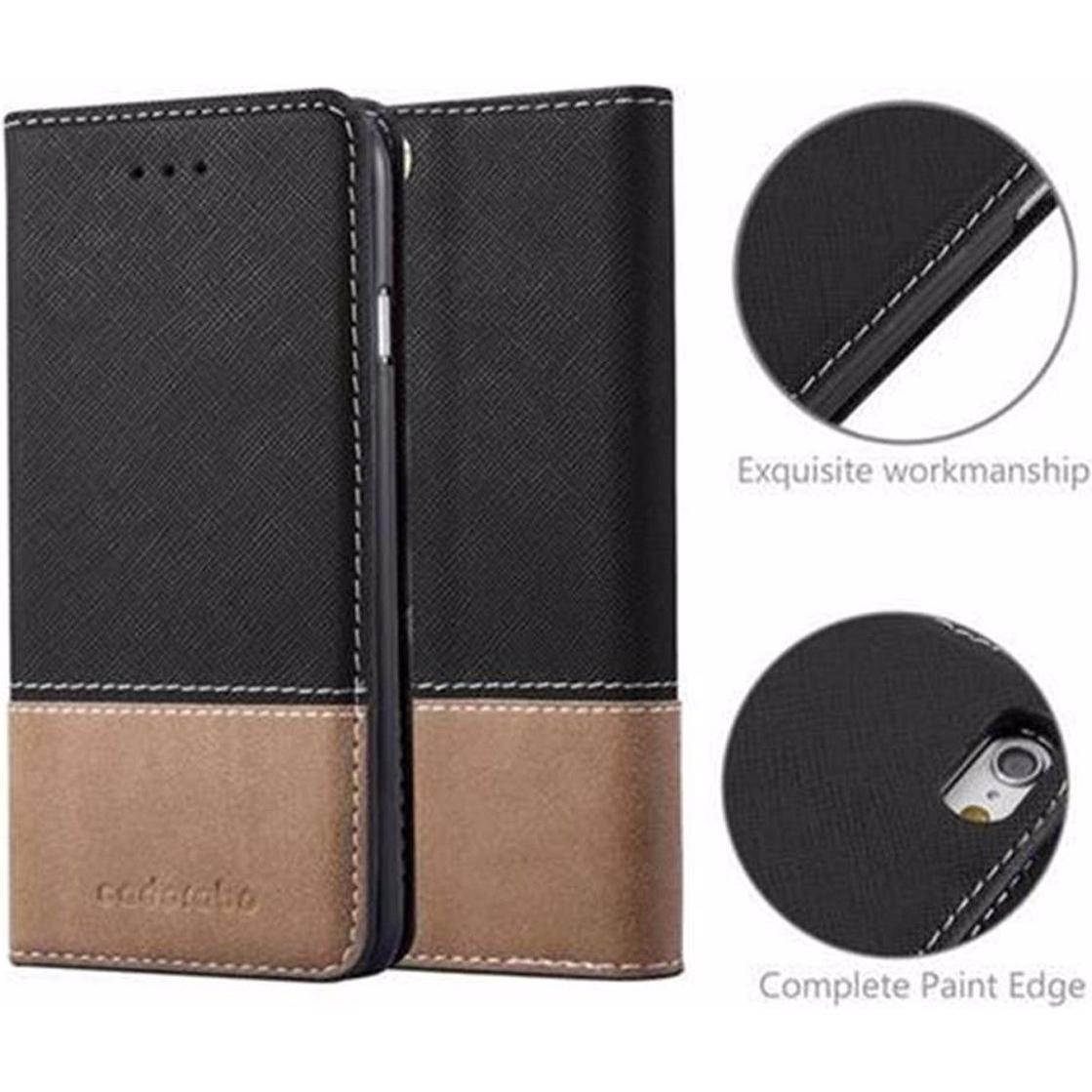Thumbnail - Cadorabo Book X-Wallet Cover (Apple iPhone 6), Smartphone Hülle, Schwarz