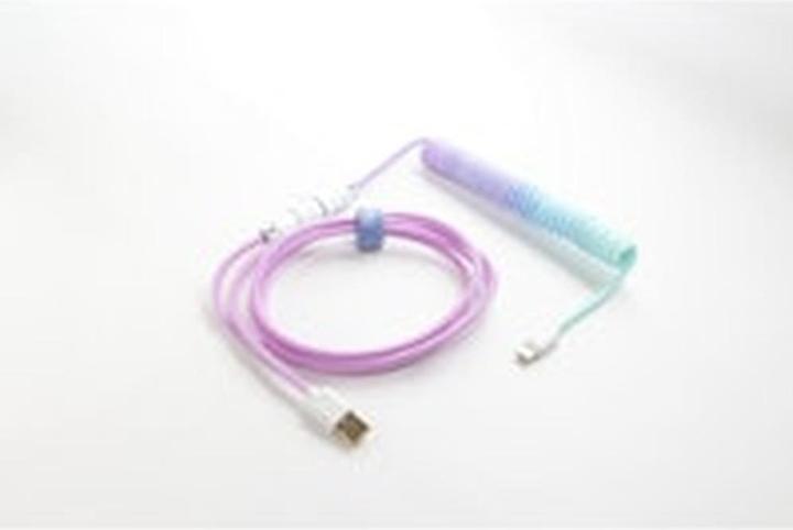 Produktbild Ducky Premicord Azure Coiled Cable, USB Typ C auf Typ A - 1,8m (1.80 m, USB 2.0)
