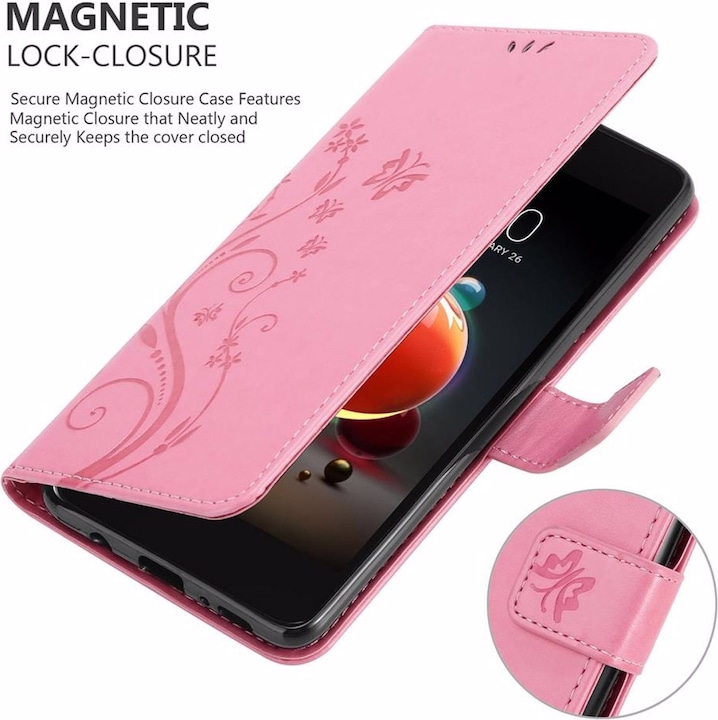 Produktbild Cadorabo Flower Book Cover (Huawei Y9 (2018), LG K8 2018)
