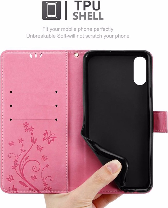 Produktbild Cadorabo Flower Book Cover (Sony Xperia L3)