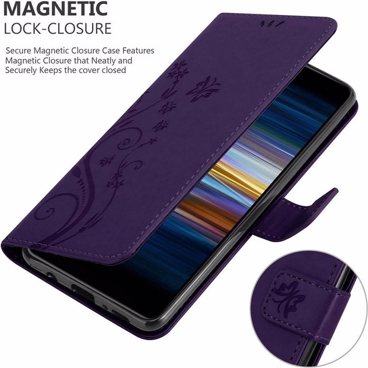 Produktbild Cadorabo Flower Book Cover (Sony Xperia L3)