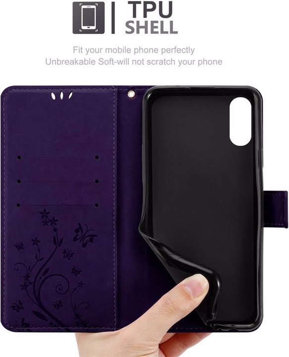 Produktbild Cadorabo Flower Book Cover (Sony Xperia L3)