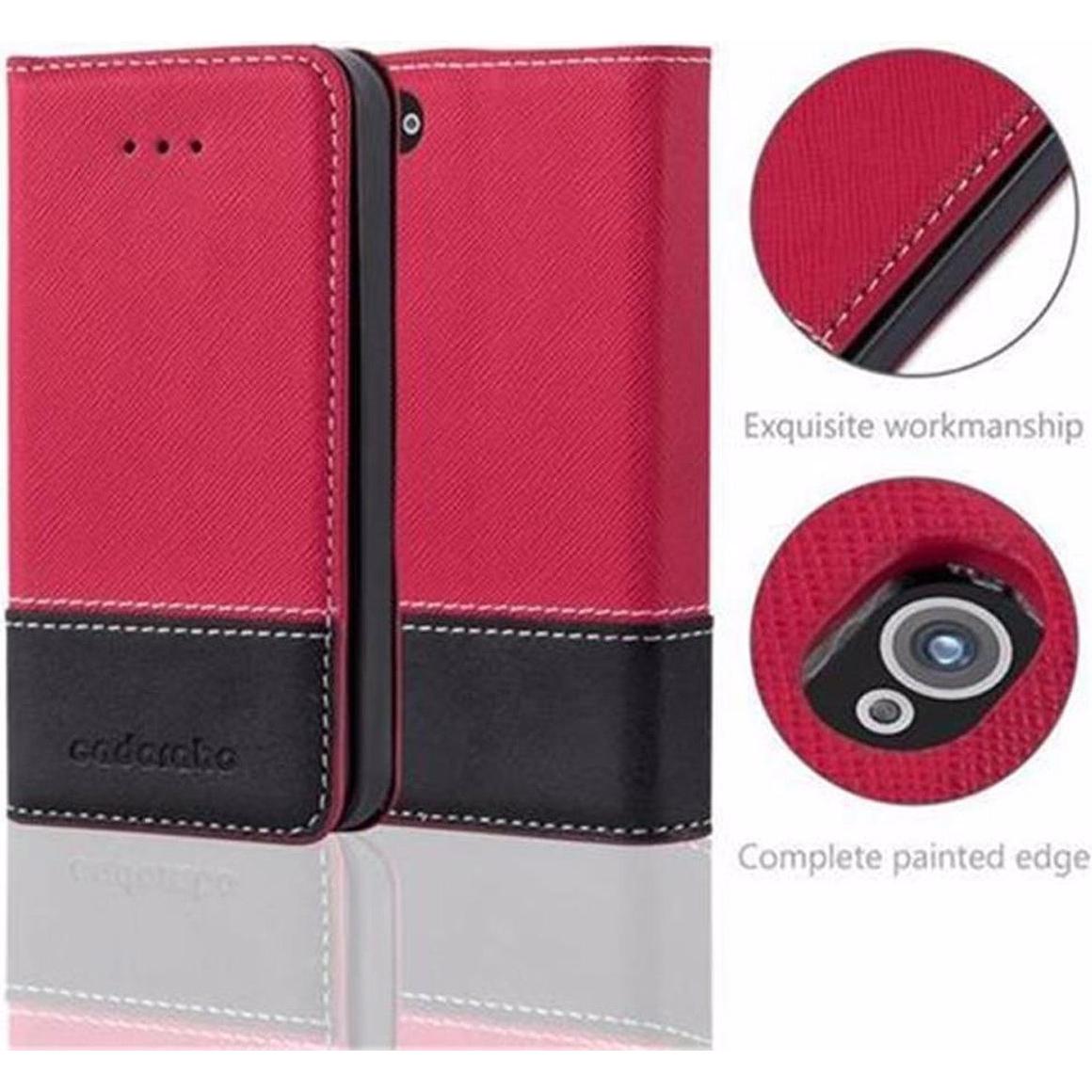 Thumbnail - Cadorabo Book X-Wallet Cover (LG G4s, Apple iPhone 4), Smartphone Hülle, Rot