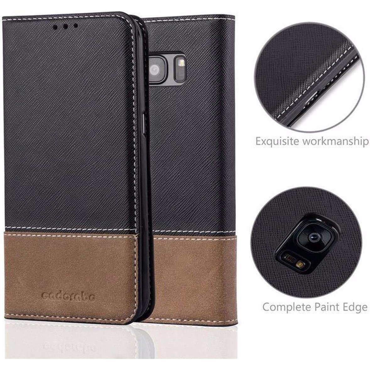 Thumbnail - Cadorabo Book X-Wallet Cover (Samsung Galaxy S7 Edge), Smartphone Hülle, Schwarz