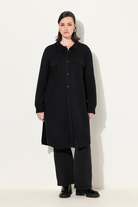 Immagine prodotto Ulla Popken Shaket, giacca camicia con collo da camicia e maniche lunghe (50, 52)