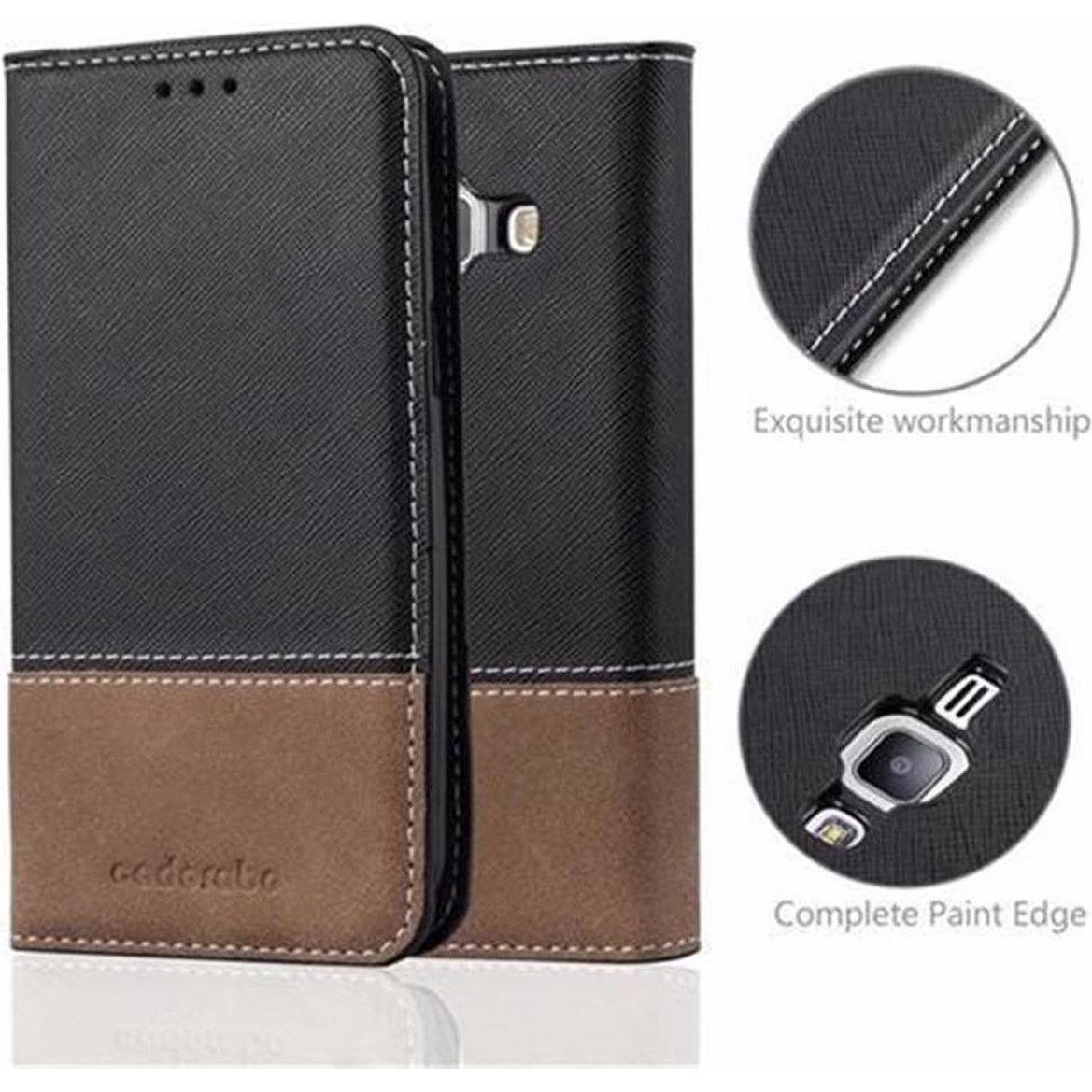 Thumbnail - Cadorabo Book X-Wallet Cover (Samsung Galaxy J1), Smartphone Hülle, Schwarz