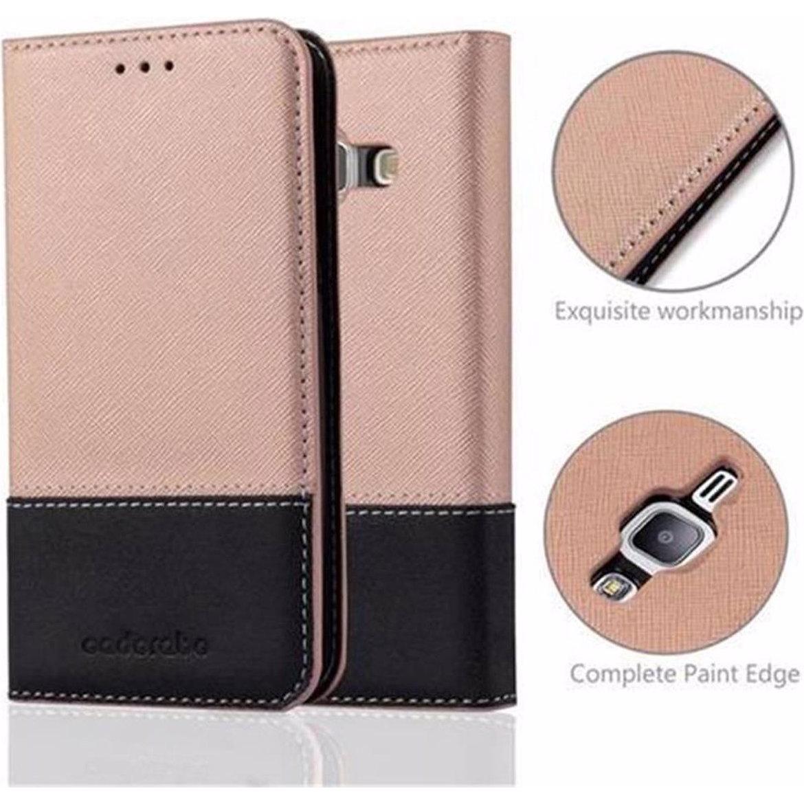 Thumbnail - Cadorabo Book X-Wallet Cover (Samsung Galaxy J1), Smartphone Hülle, Rosa