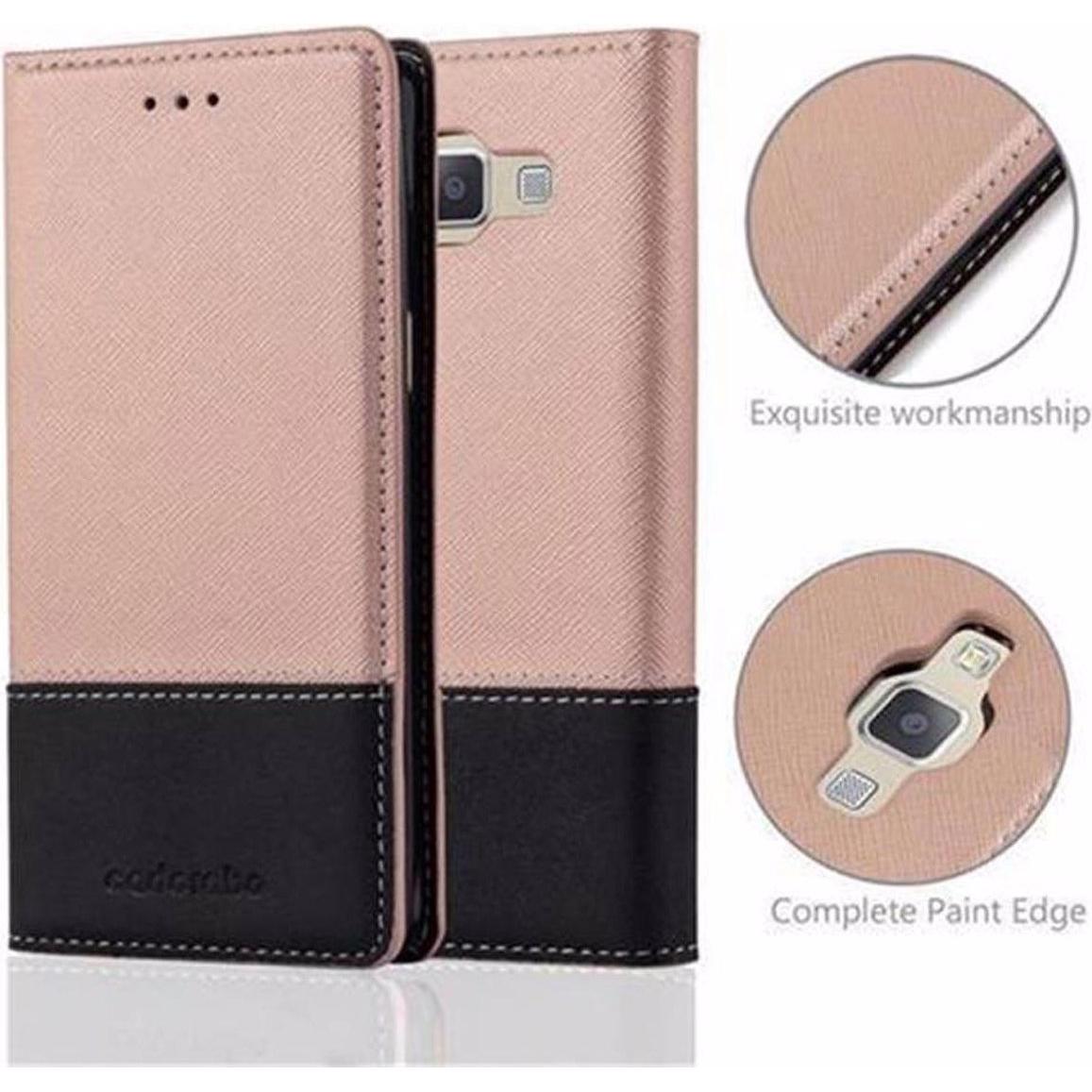 Thumbnail - Cadorabo Book X-Wallet Cover (Samsung Galaxy J5 (2015)), Smartphone Hülle, Rosa