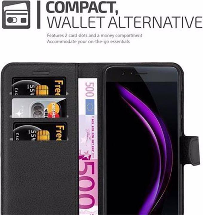 Actual product image Cadorabo Book with stand function cover (Honor 8)