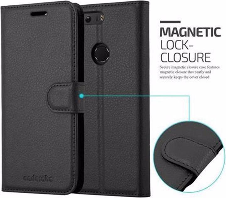 Actual product image Cadorabo Book with stand function cover (Honor 8)