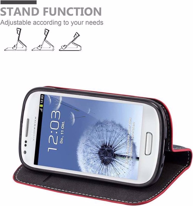 Actual product image Cadorabo Book X Wallet Cover (Samsung Galaxy S3 Mini)