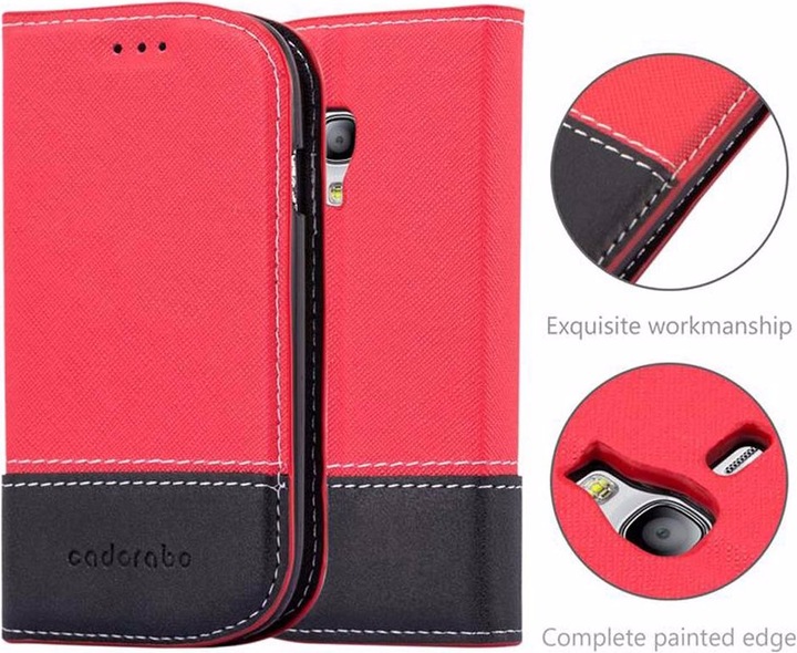 Actual product image Cadorabo Book X Wallet Cover (Samsung Galaxy S3 Mini)