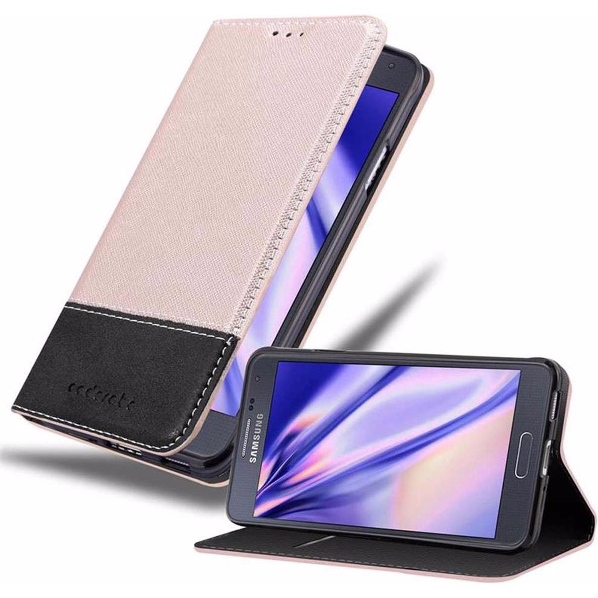 Cadorabo Book X-Wallet Cover (Samsung Galaxy Alpha), Smartphone Hülle, Rosa