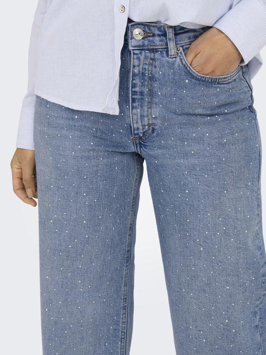 Actual product image Only ONLJUICY Hohe Taille Weiter Beinschnitt Jeans Jeans mit weitem Bein (W30/L32)