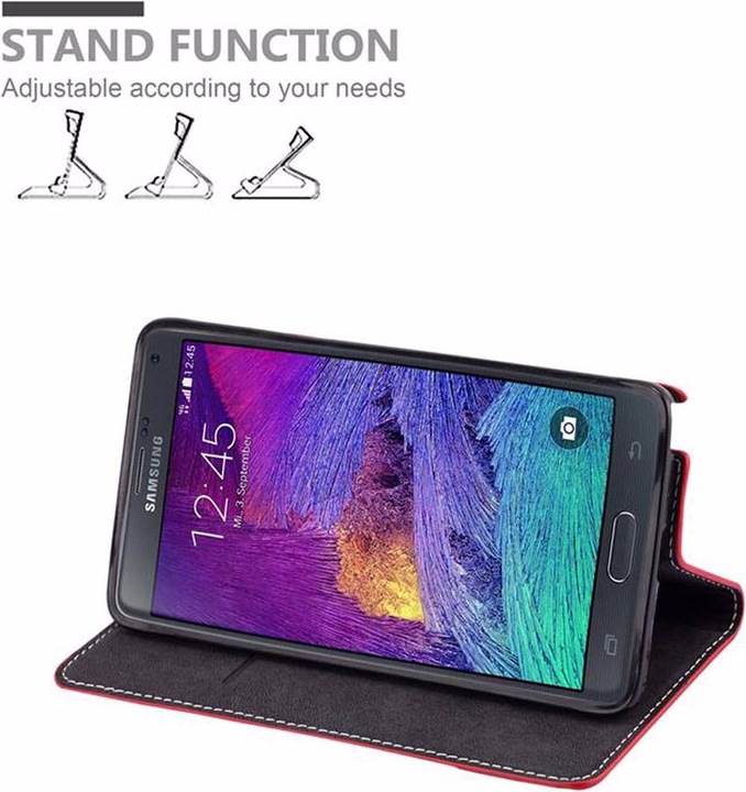 Actual product image Cadorabo Book X Wallet Cover (Samsung Galaxy Note 4)