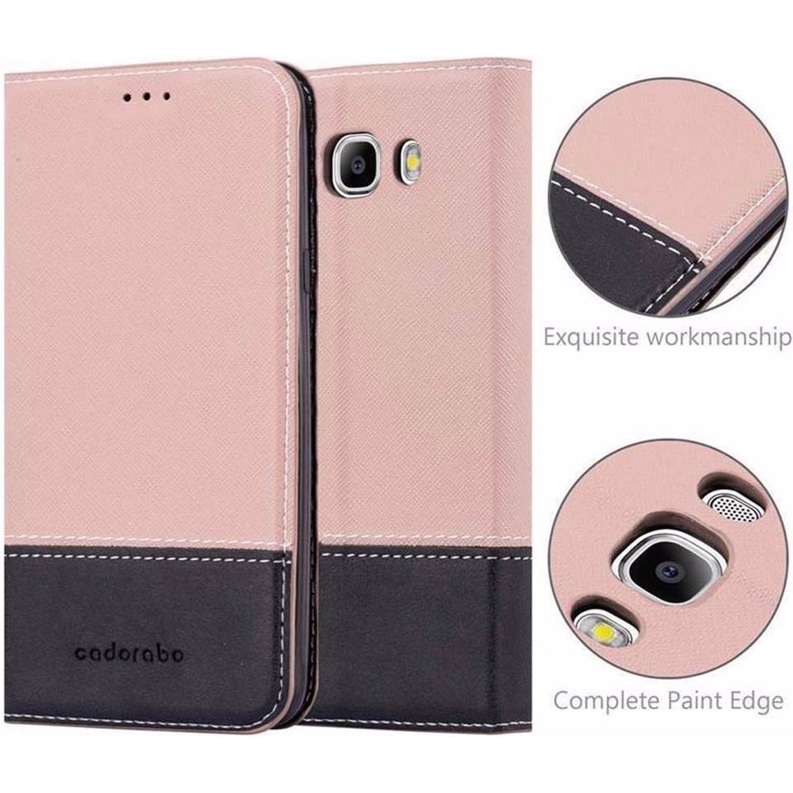 Thumbnail - Cadorabo Book X-Wallet Cover (Samsung Galaxy J7 2016), Smartphone Hülle, Rosa