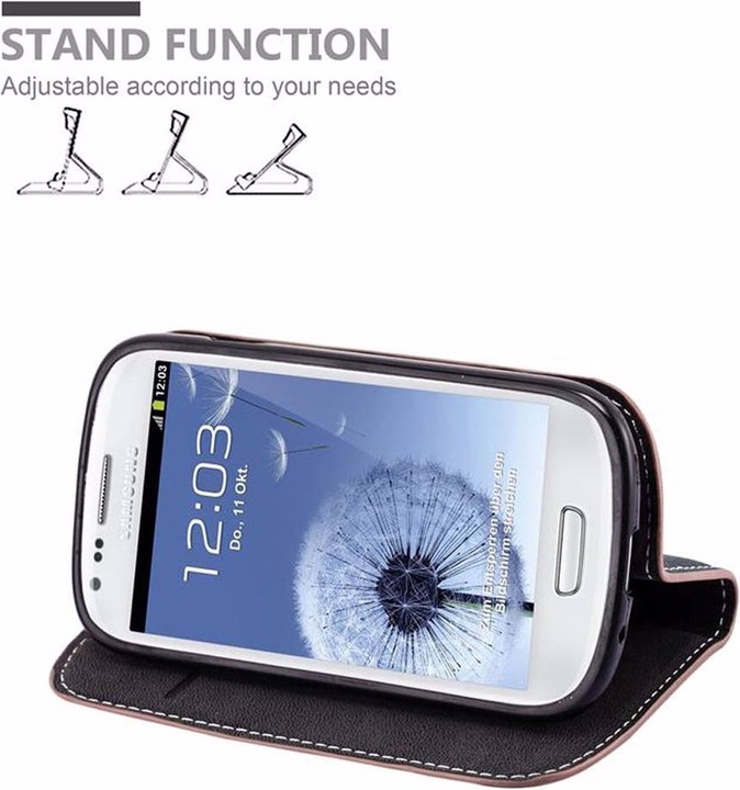 Actual product image Cadorabo Book X Wallet Cover (Samsung Galaxy S3 Mini)