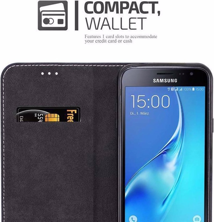 Actual product image Cadorabo Book X Wallet Cover (Samsung Galaxy J3)
