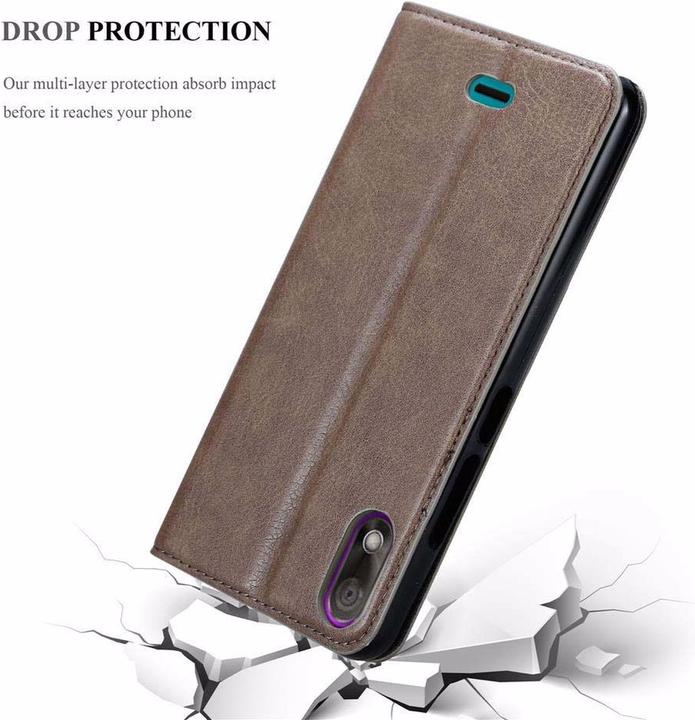Actual product image Cadorabo Book Invisible Magnet Cover (Wiko View 2 Go)