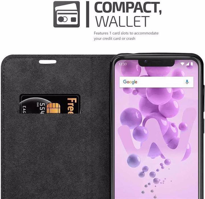 Actual product image Cadorabo Book Invisible Magnet Cover (Wiko View 2 Go)