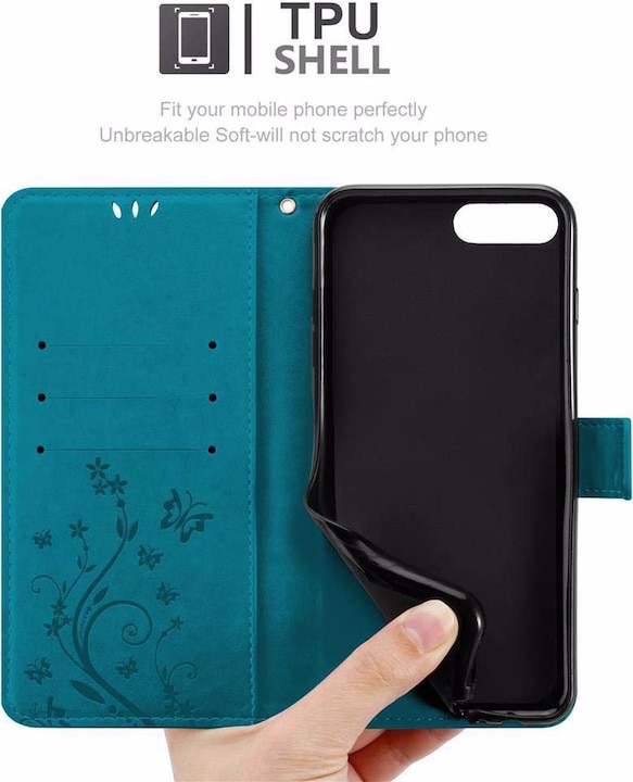 Produktbild Cadorabo Flower Book Cover (Apple iPhone 7 Plus)