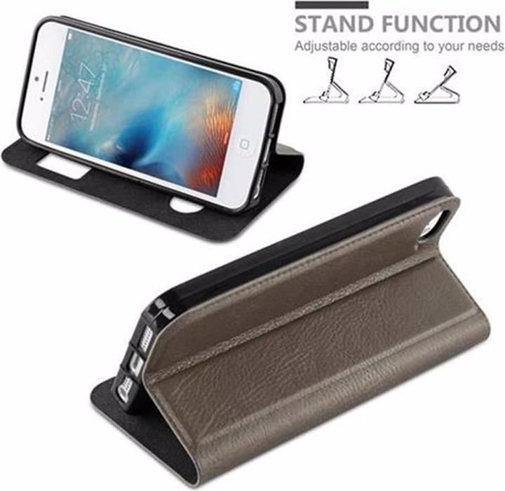 Produktbild Cadorabo Book mit View Doppelfenster Cover (Apple iPhone 5)