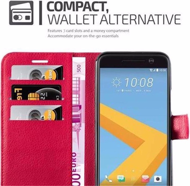 Produktbild Cadorabo Book mit Standfunktion Cover (HTC One 10)