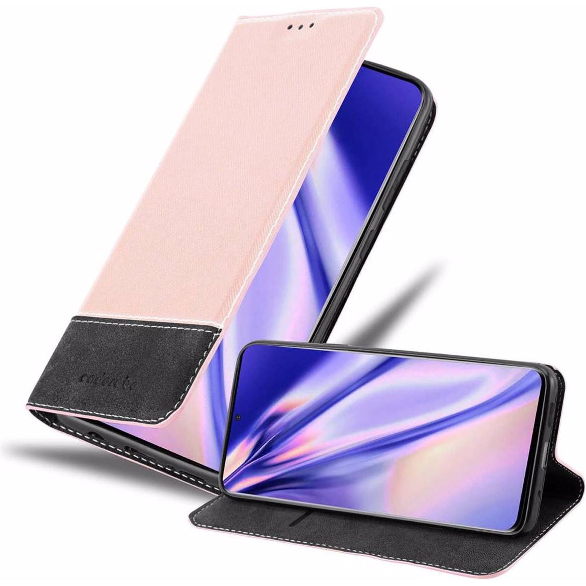 Cadorabo Book X-Wallet Cover (Samsung Galaxy S20+), Smartphone Hülle, Rosa