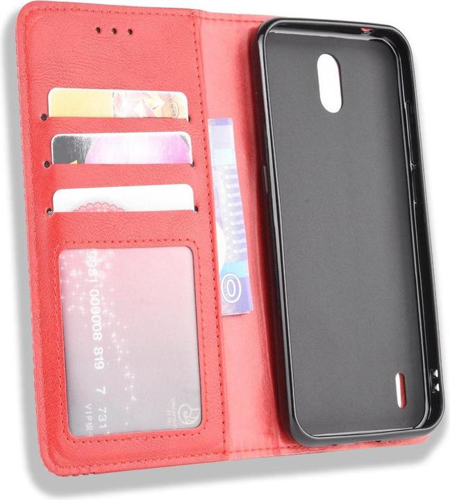Actual product image Cover-Discount Nokia 1.3 - Stand Flip Case Cover red (Nokia 1.3)