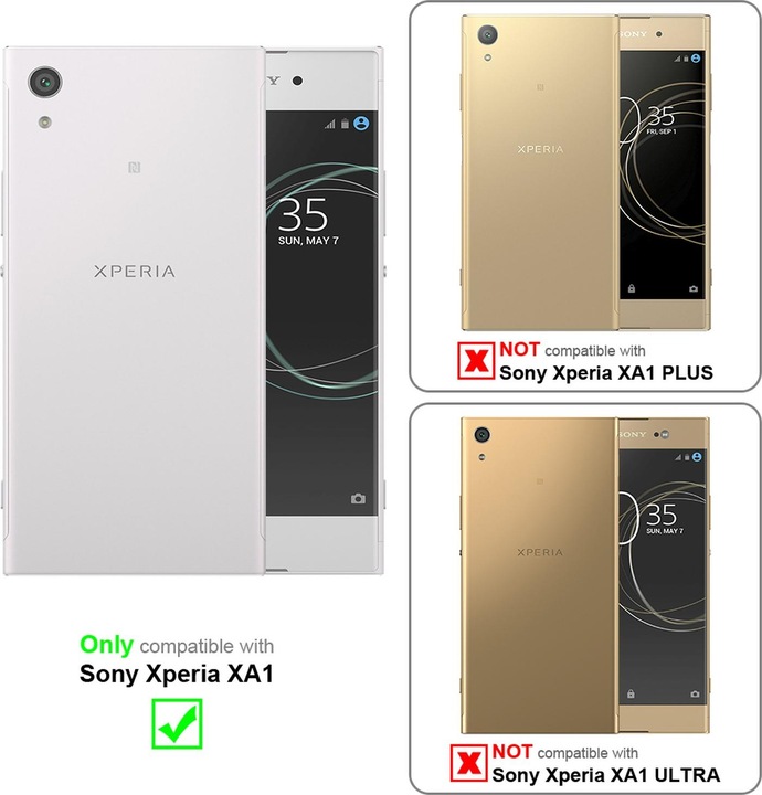 Produktbild Cadorabo TPU Ultra Slim AIR Cover (Sony Xperia XA1)