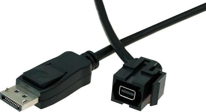 Bachmann Keystone Mini DisplayPort/DisplayPort black (0.50 m)