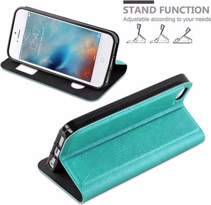 Produktbild Cadorabo Book mit View Doppelfenster Cover (Apple iPhone 5)