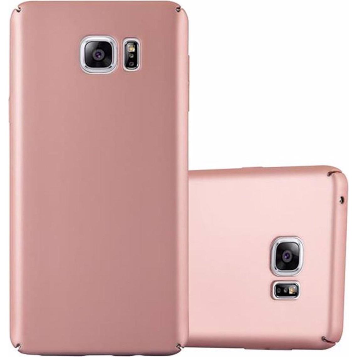 Cadorabo Hard Cover Matt Metall Cover (Samsung Galaxy Note 5), Smartphone Hülle, Rosa