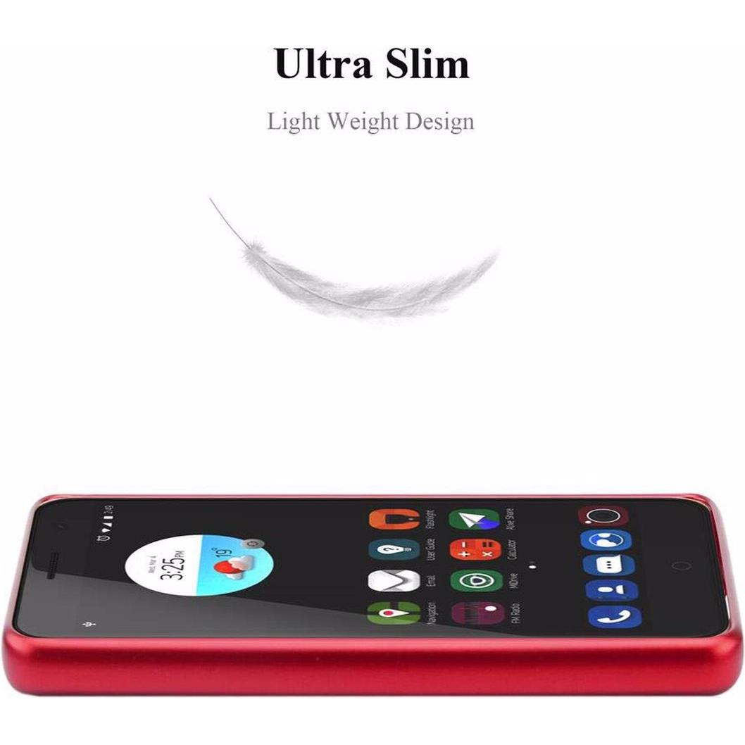 Thumbnail - Cadorabo TPU Matt Metallic Cover (ZTE Blade V7), Smartphone Hülle, Rot