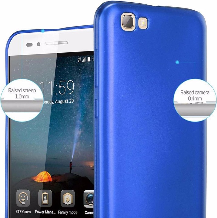 Actual product image Cadorabo TPU Matt Metallic Cover (ZTE Blade A612)