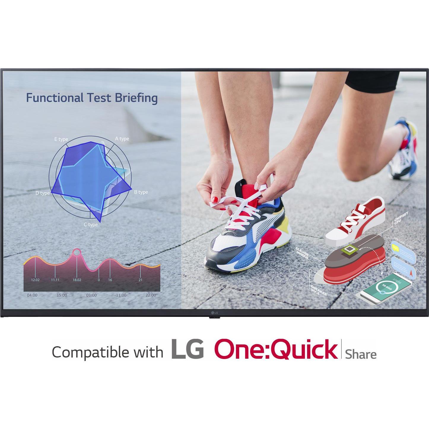 LG Prof. Display 43UL3J-M (3840 x 2160 Pixel, 43"), Digital Signage, Schwarz