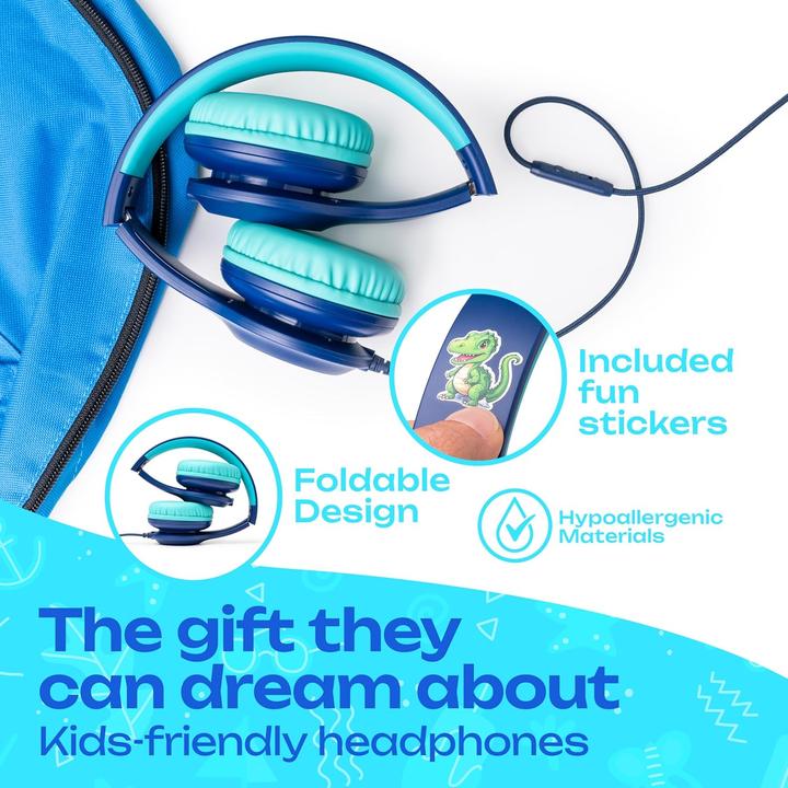 Immagine prodotto PowerLocus PLED Kinderkopfhörer kabelgebunden blau