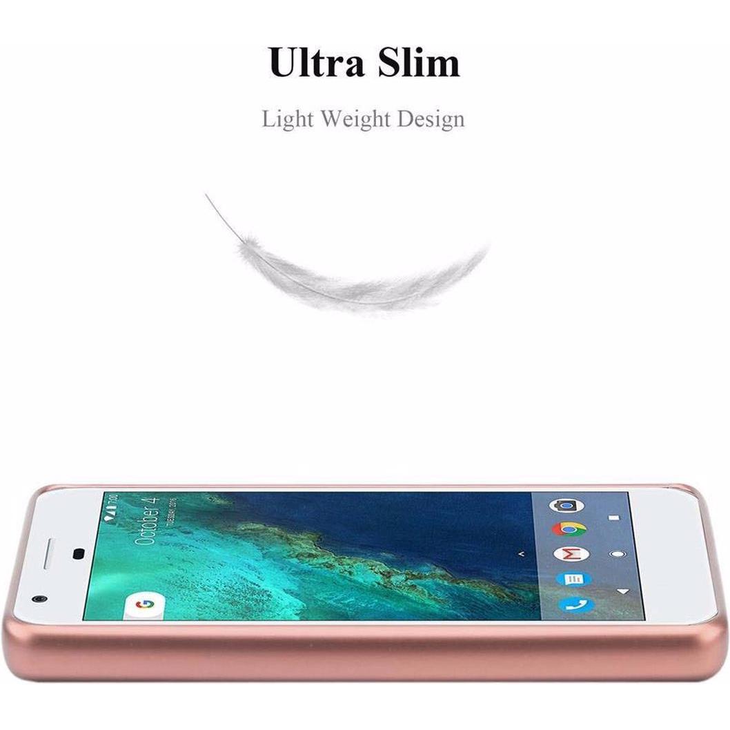 Thumbnail - Cadorabo TPU Matt Metallic Cover (Google Pixel), Smartphone Hülle, Rosa