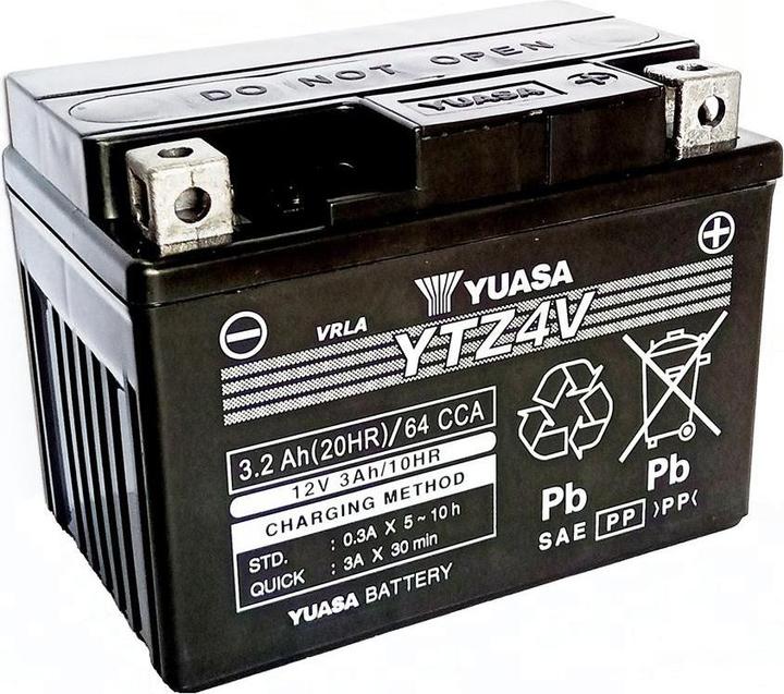 Produktbild Yuasa YTZ4V AGM 3Ah Motorradbatterie 12V (12 V, 3 Ah)