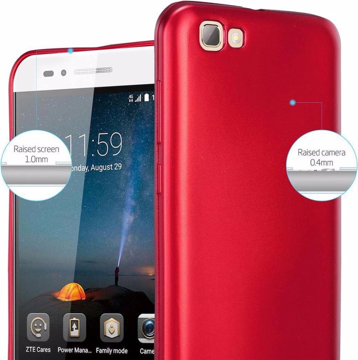 Produktbild Cadorabo TPU Matt Metallic Cover (ZTE Blade A612)