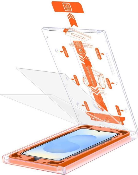 4Kom Tech-Protect Quick Set+ Panzerglas für Samsung Galaxy S25+ - Transparent (2 pcs., Samsung Galaxy S25+)