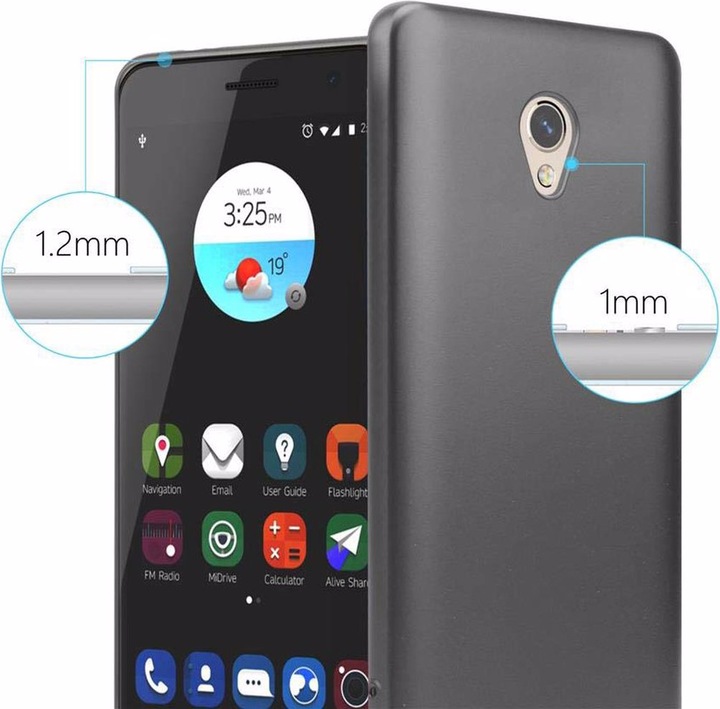 Productafbeelding Cadorabo TPU Matte Metallic hoes (ZTE Blade V7)