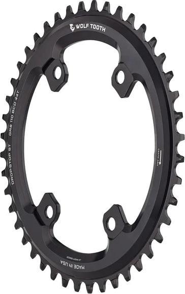 Image du produit Wolf Tooth Plateau Shimano GRX, 110 BCD Asymmetric, 4 trous, 36 dents, black (36)