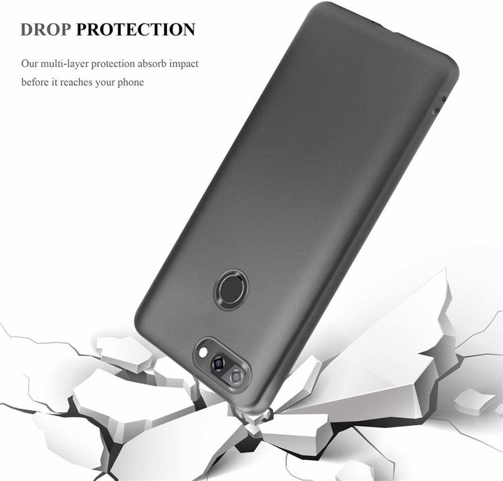 Produktbild Cadorabo TPU Matt Metallic Cover (ZTE Blade V9)